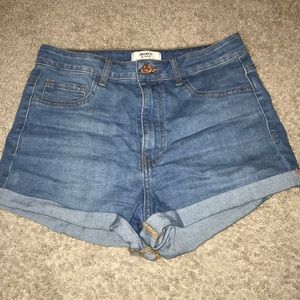 High-Waisted Jean Shorts